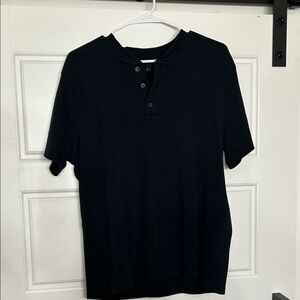 Banana Republic Men's Black Henley Shirt